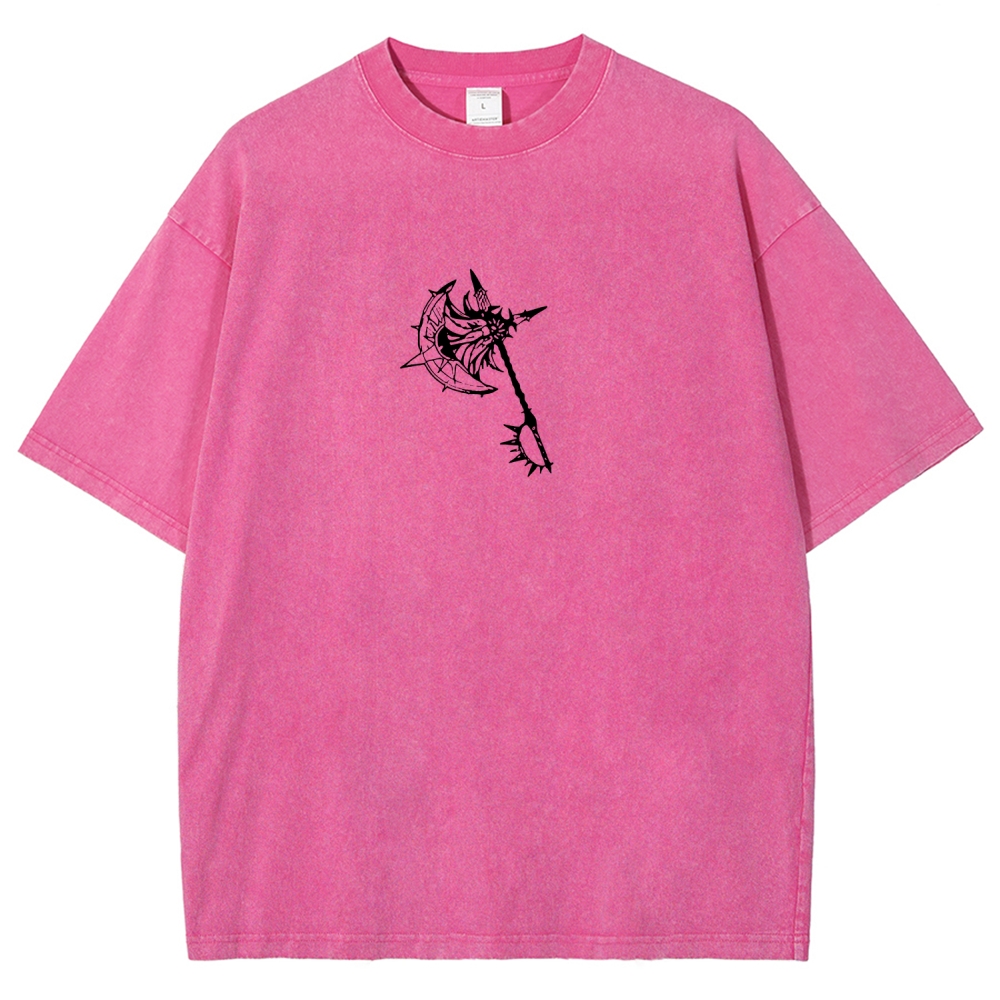 Seven Deadly Sins Escanor Printed Unisex Washed T-Shirt