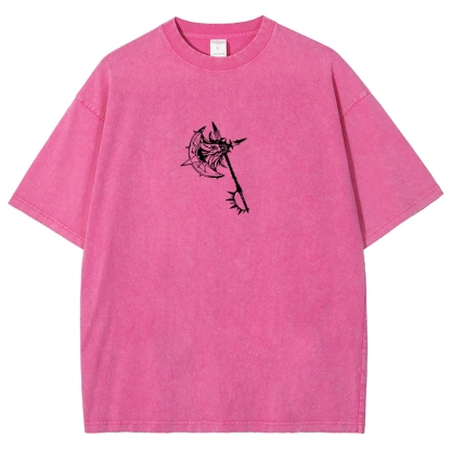 Seven Deadly Sins Escanor Printed Unisex Washed T-Shirt