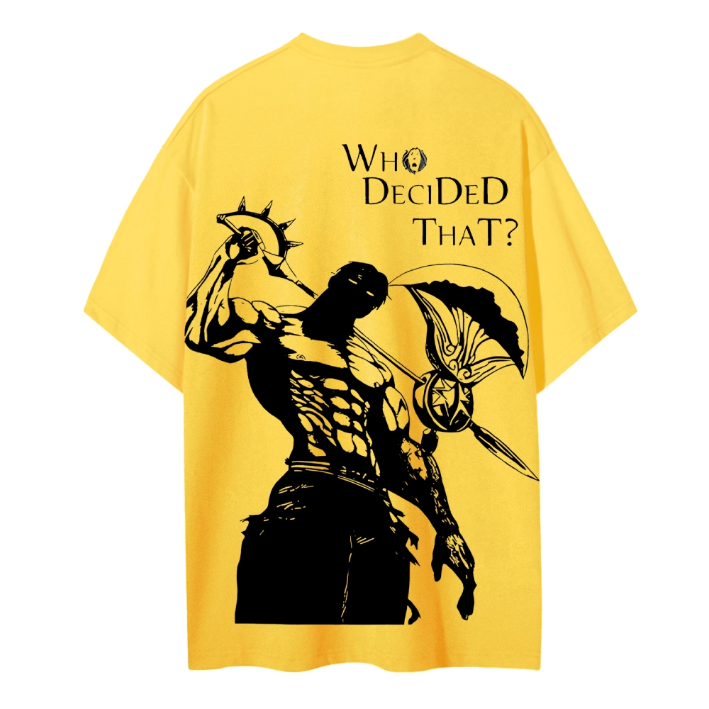 Seven Deadly Sins Escanor Printed Unisex Cotton T-Shirt