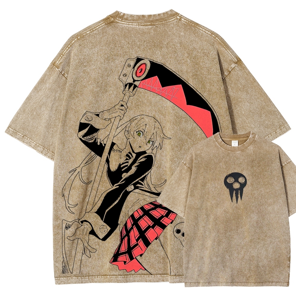 Maka Albarn Soul Eater Printed Unisex Washed T-Shirt
