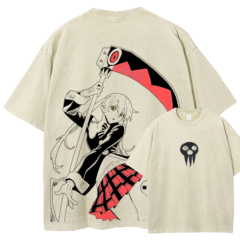 Maka Albarn Soul Eater Printed Unisex Washed T-Shirt