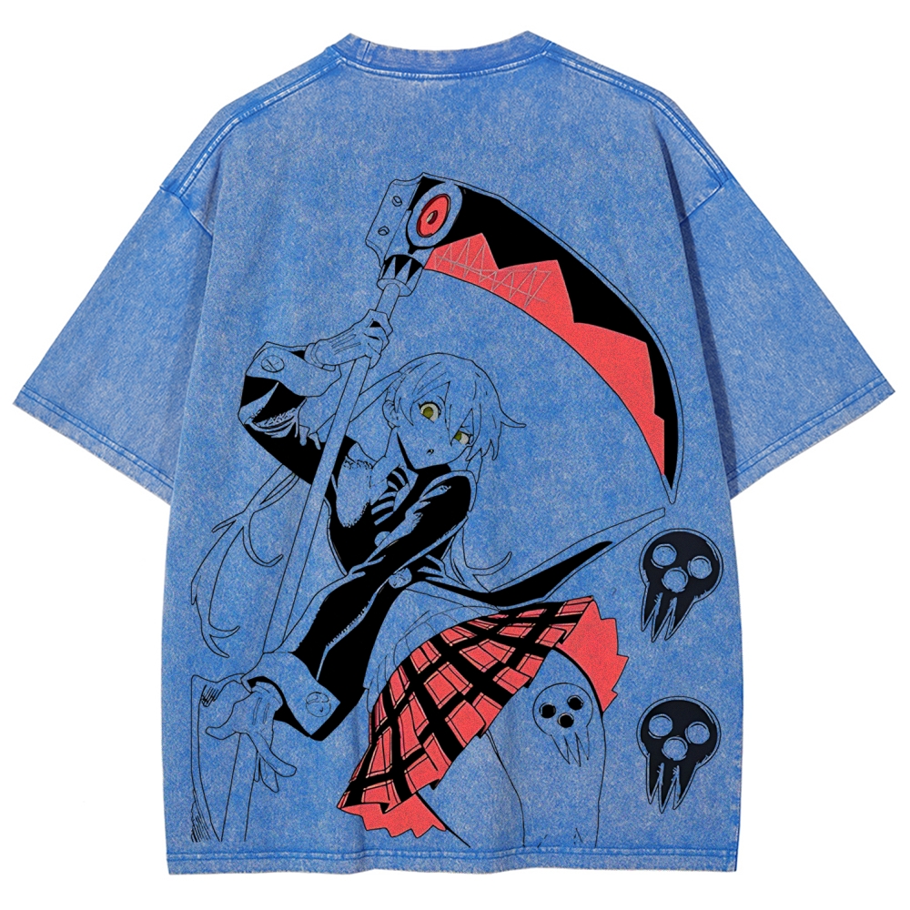 Maka Albarn Soul Eater Printed Unisex Washed T-Shirt