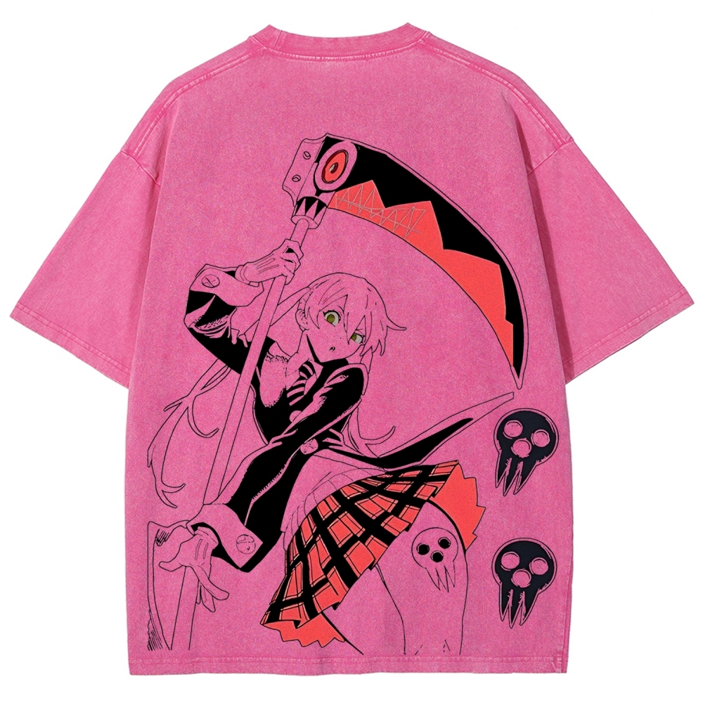 Maka Albarn Soul Eater Printed Unisex Washed T-Shirt