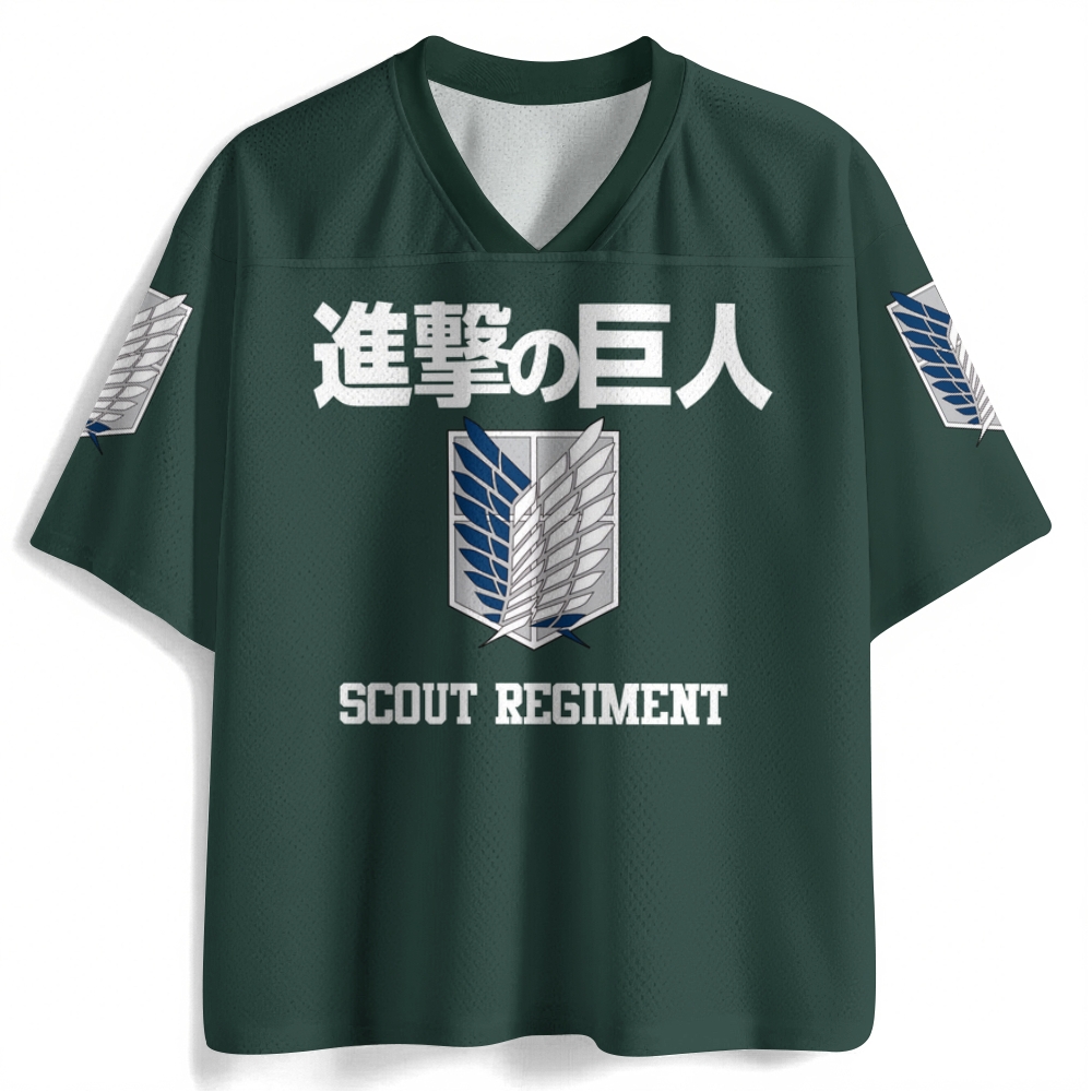  Attack On Titan Anime Mesh Jersey Shirts