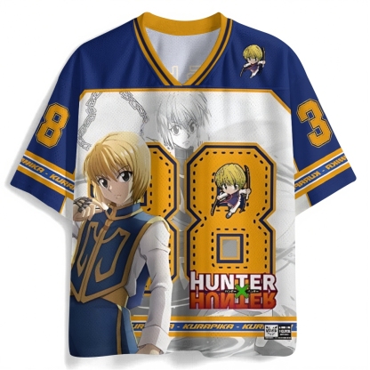 Hunter X Hunter Anime Mesh Jersey Shirts 