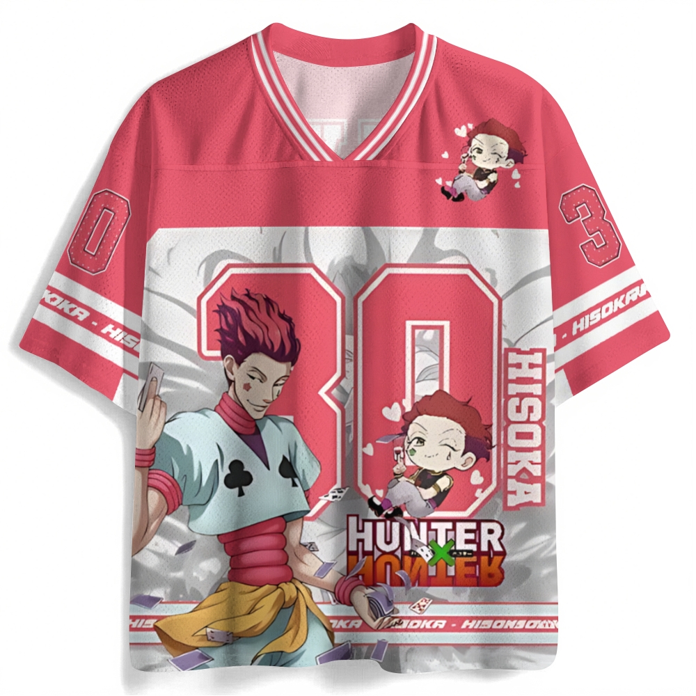 Hunter X Hunter Anime Mesh Jersey Shirts