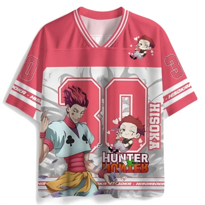 Hunter X Hunter Anime Mesh Jersey Shirts