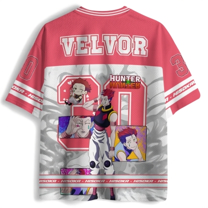 Hunter X Hunter Anime Mesh Jersey Shirts