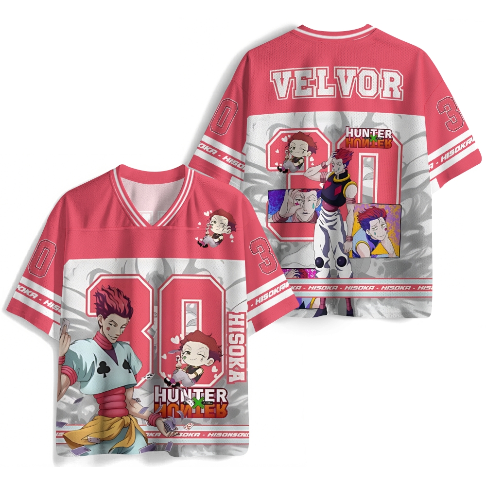 Hunter X Hunter Anime Mesh Jersey Shirts