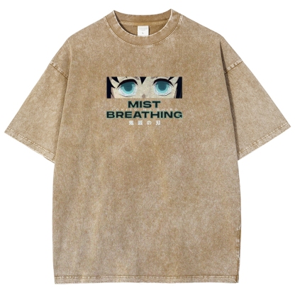 Muichiro Tokito Unisex Fit Washed T-Shirt | Demon Slayer 