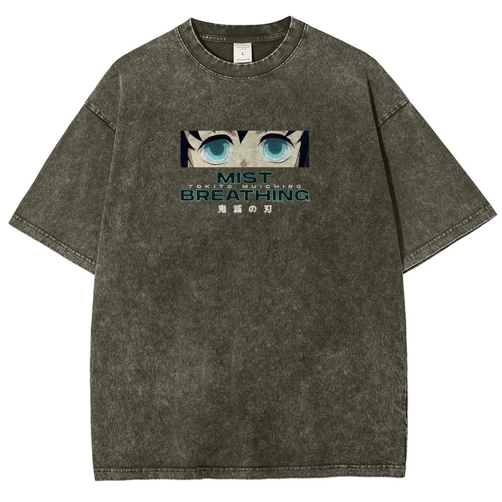 Muichiro Tokito Unisex Fit Washed T-Shirt | Demon Slayer