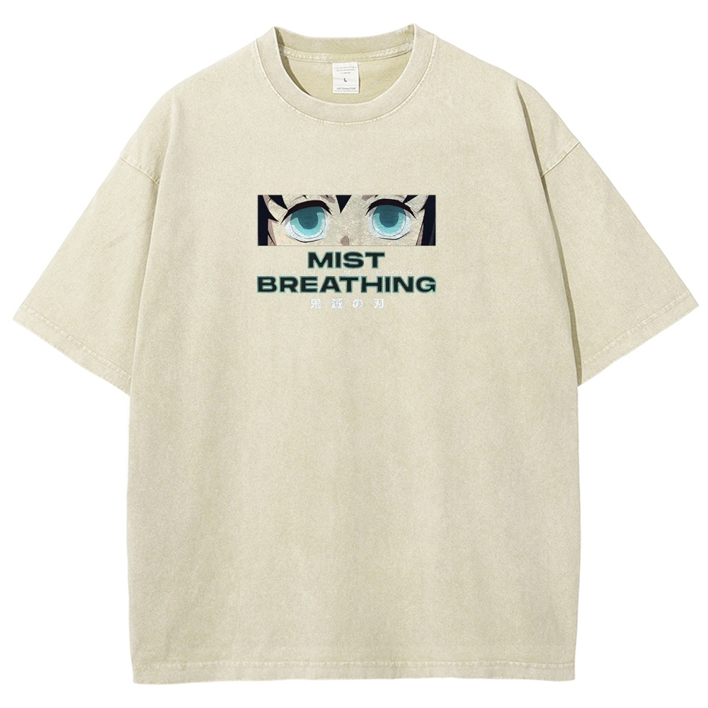 Muichiro Tokito Unisex Fit Washed T-Shirt | Demon Slayer 