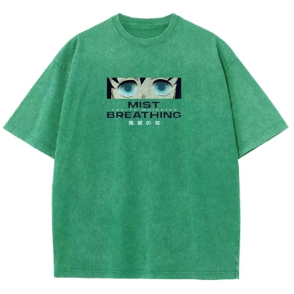 Muichiro Tokito Unisex Fit Washed T-Shirt | Demon Slayer 