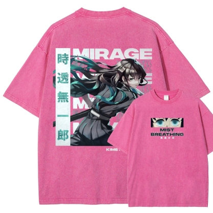 Muichiro Tokito Unisex Fit Washed T-Shirt | Demon Slayer 