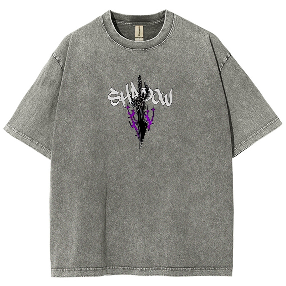 Sung Jinwoo Vintage Unisex Washed T-Shirt | Solo Leveling 