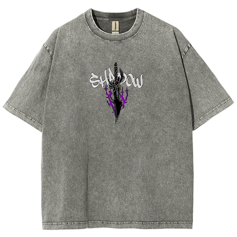 Sung Jinwoo Vintage Unisex Washed T-Shirt | Solo Leveling 