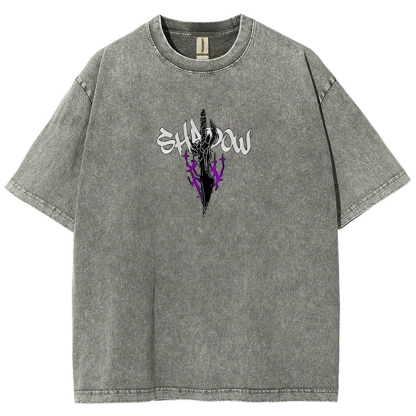 Sung Jinwoo Vintage Unisex Washed T-Shirt | Solo Leveling 