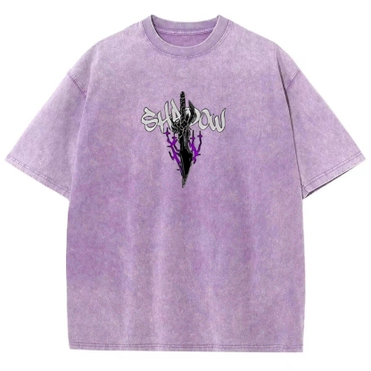 Sung Jinwoo Vintage Unisex Washed T-Shirt | Solo Leveling 