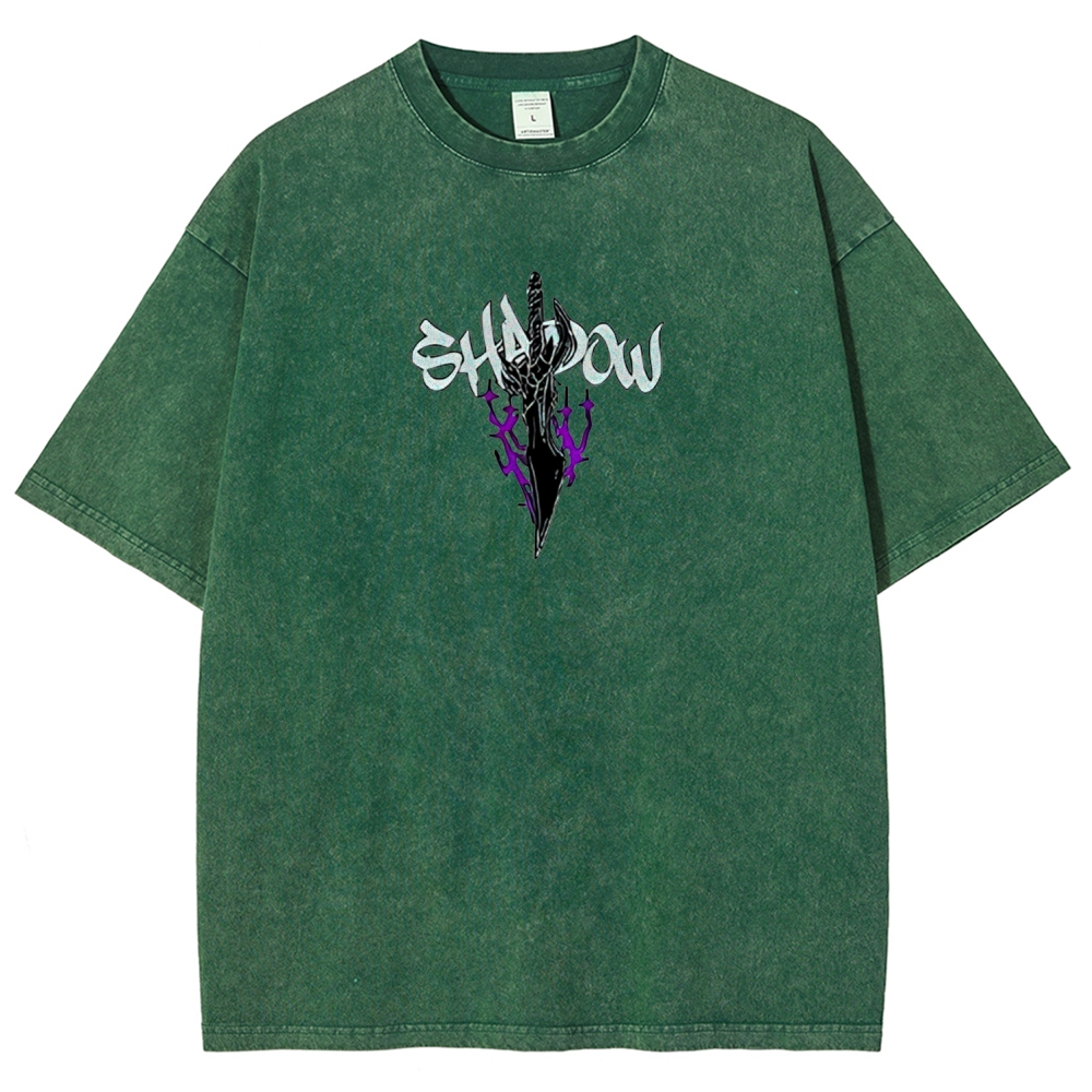 Sung Jinwoo Vintage Unisex Washed T-Shirt | Solo Leveling 