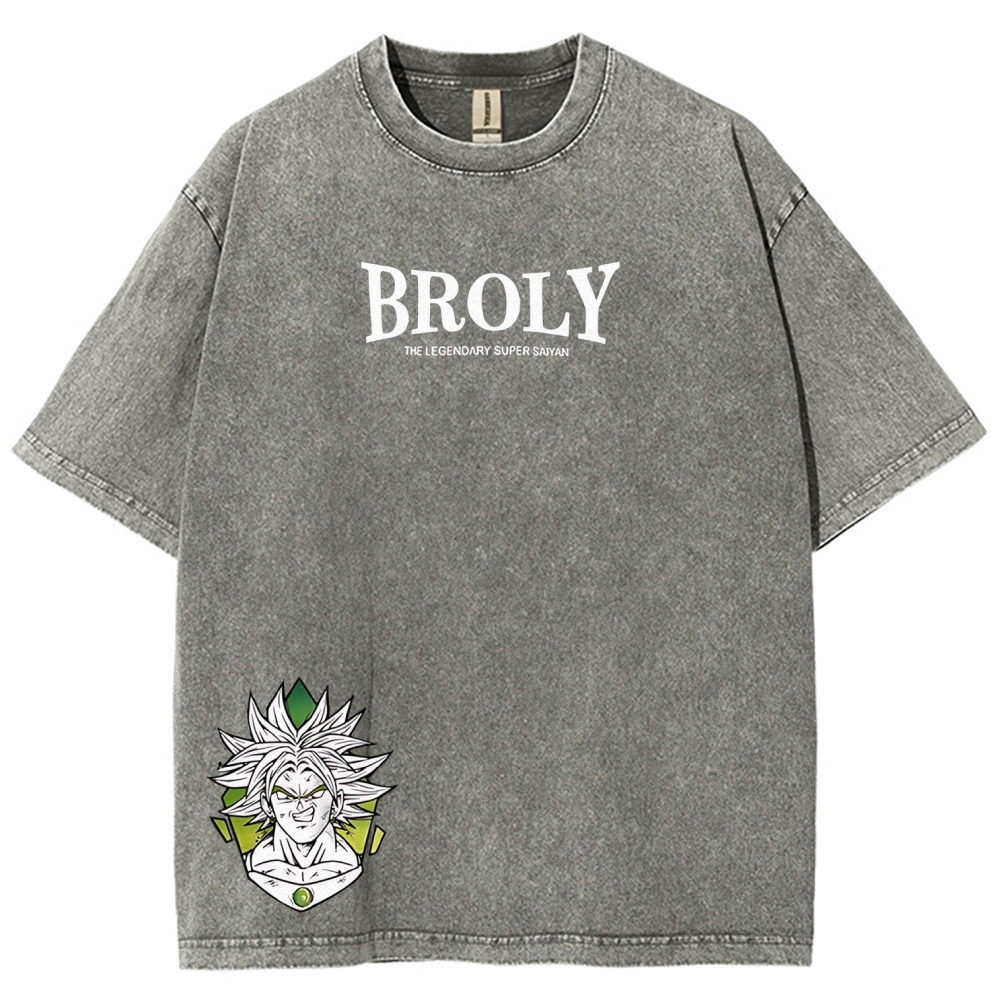 Dragon Ball Z Broly Printed Unisex Washed T-Shirt