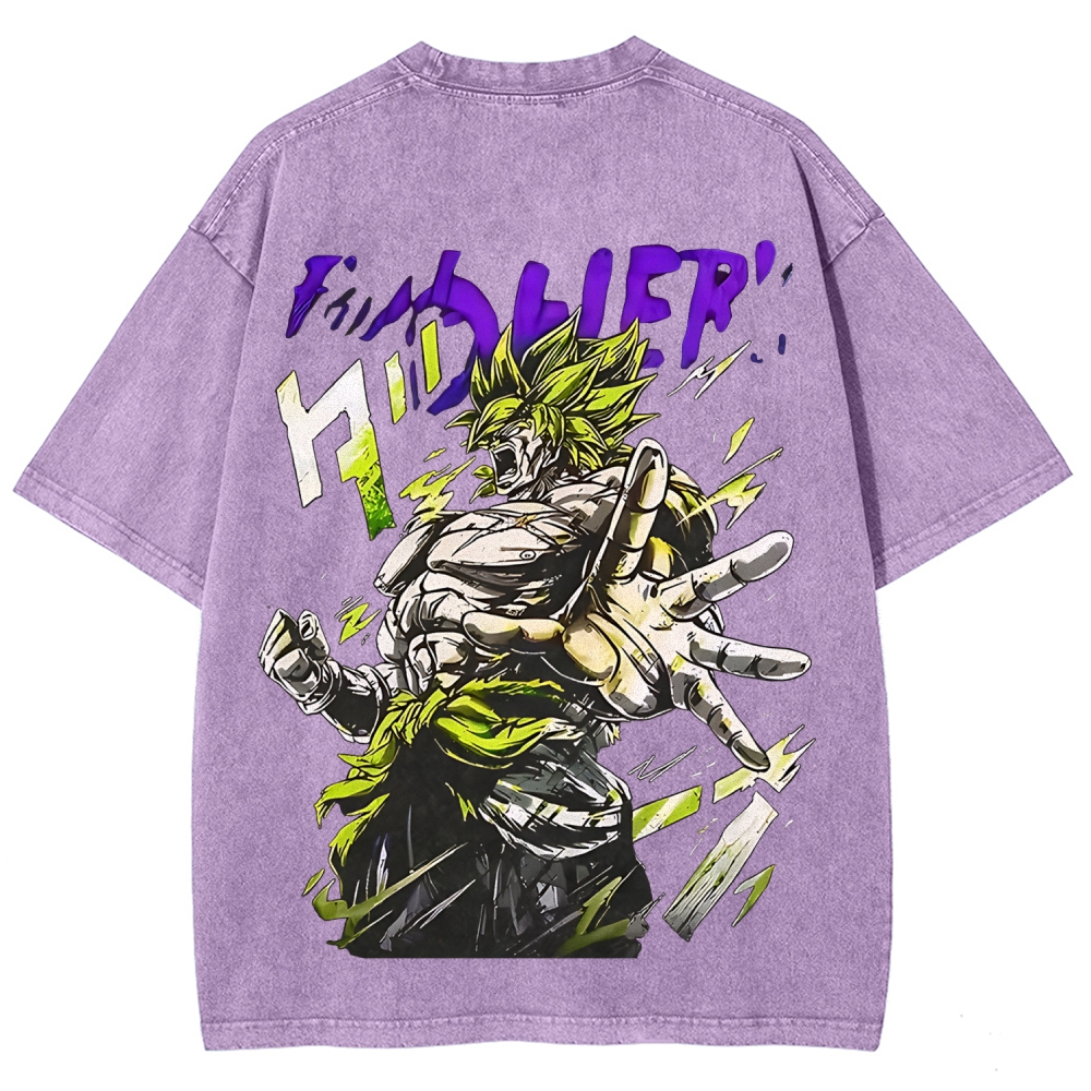 Dragon Ball Z Broly Printed Unisex Washed T-Shirt