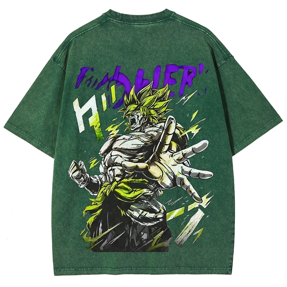Dragon Ball Z Broly Printed Unisex Washed T-Shirt