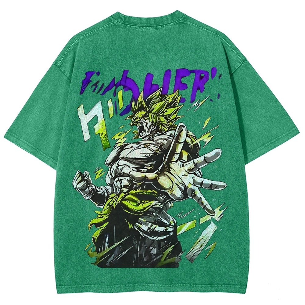Dragon Ball Z Broly Printed Unisex Washed T-Shirt