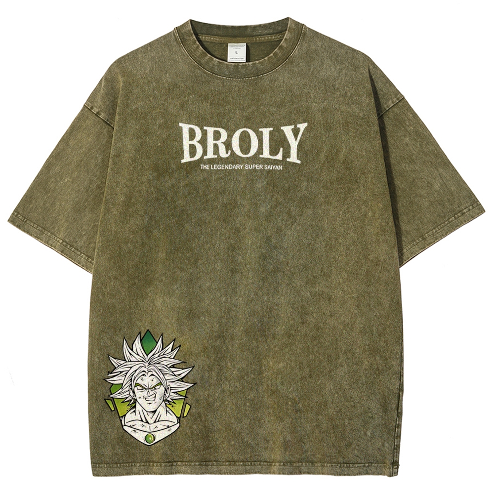 Dragon Ball Z Broly Printed Unisex Washed T-Shirt
