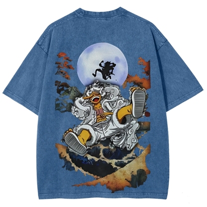 One Piece JoyBoy Gear 5 Printed Unisex Washed T-Shirt