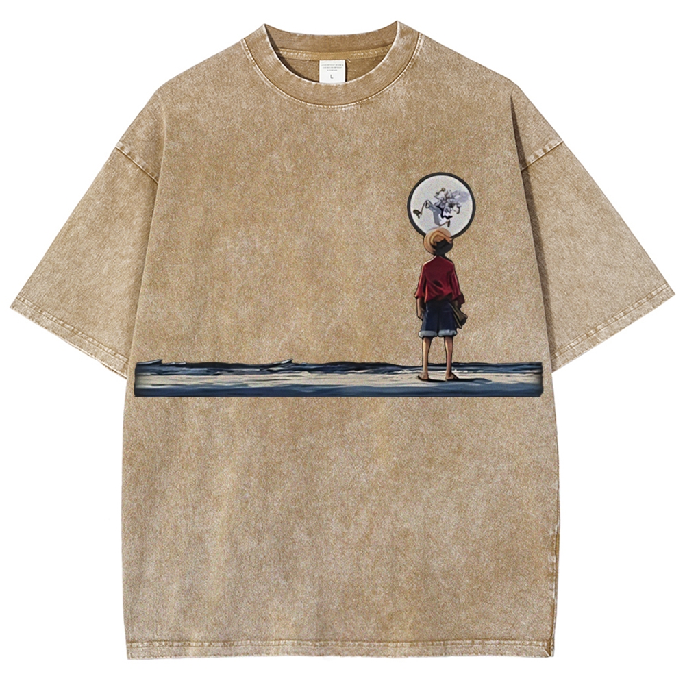 One Piece JoyBoy Gear 5 Printed Unisex Washed T-Shirt