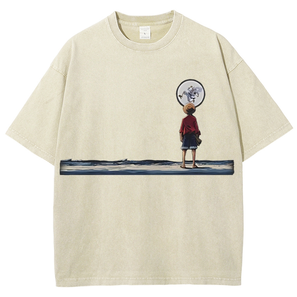 One Piece JoyBoy Gear 5 Printed Unisex Washed T-Shirt