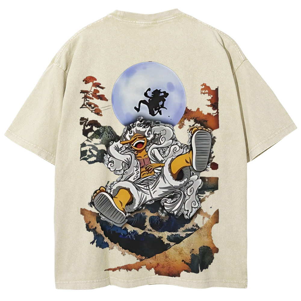 One Piece JoyBoy Gear 5 Printed Unisex Washed T-Shirt