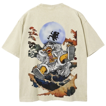 One Piece JoyBoy Gear 5 Printed Unisex Washed T-Shirt