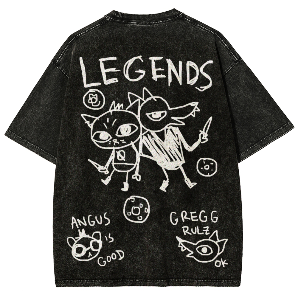 Night in The Woods Unisex Fit Washed T-Shirt 2602003998