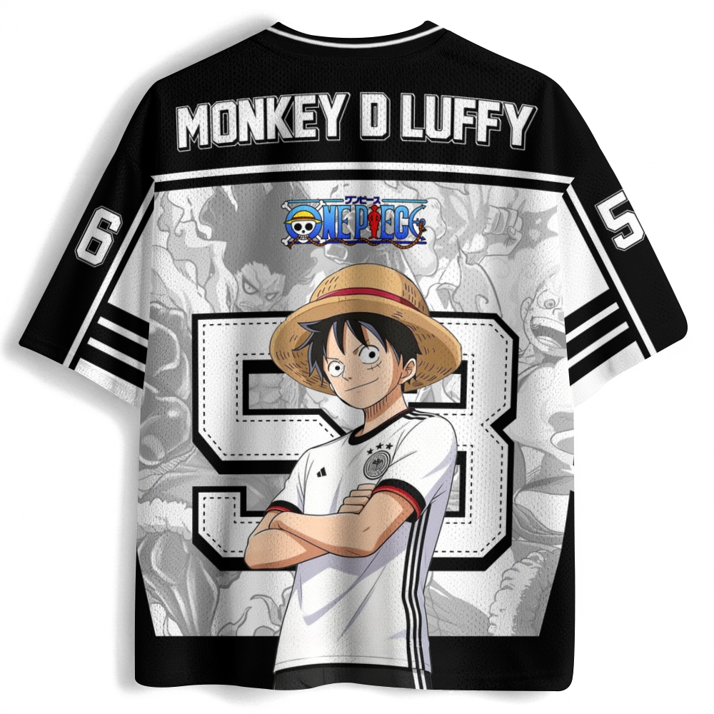 One Piece Anime Mesh Jersey Shirts 