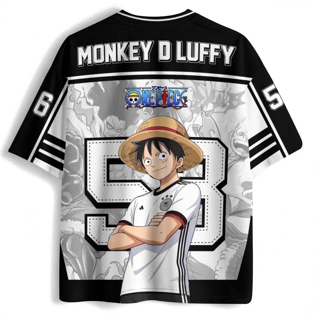 One Piece Anime Mesh Jersey Shirts 