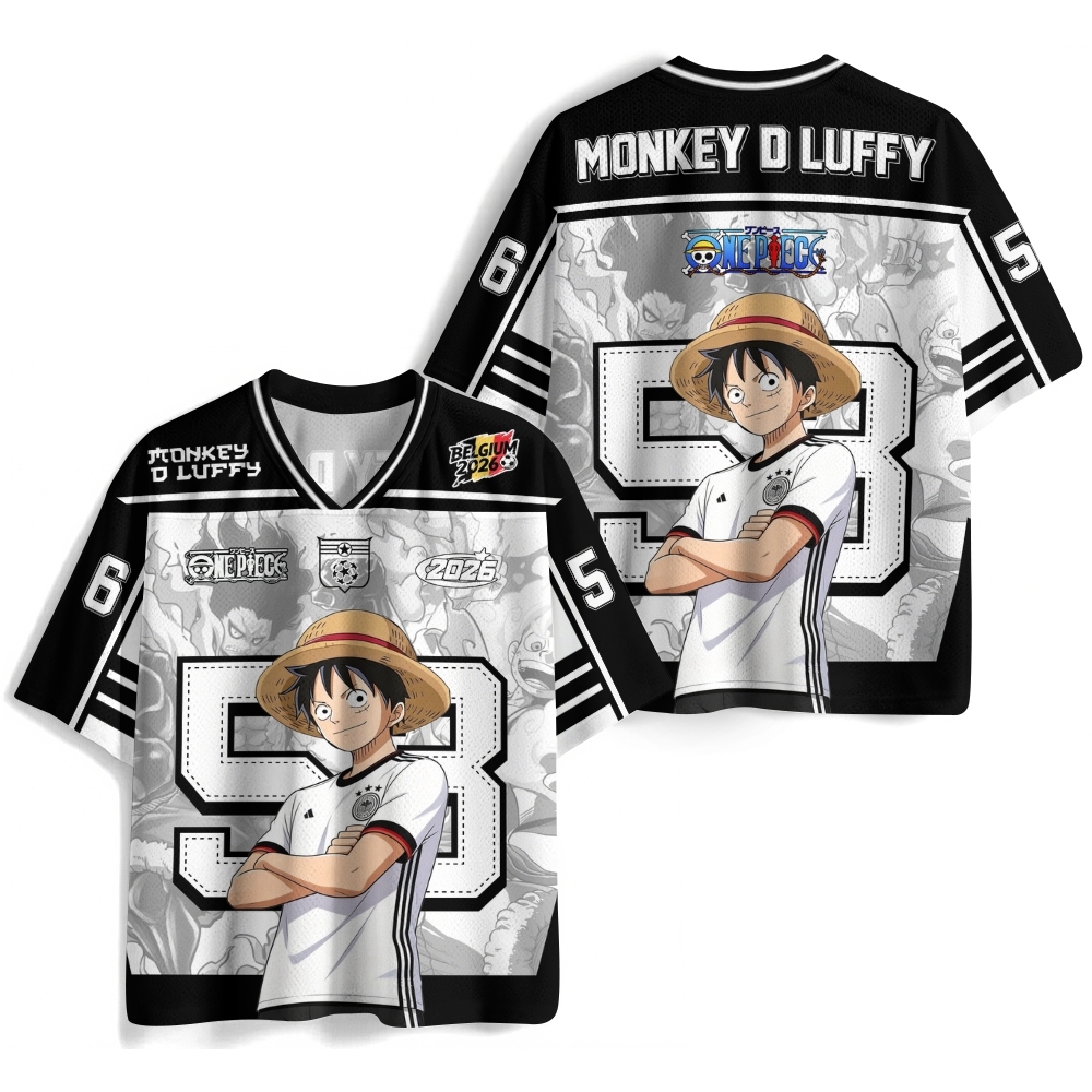 One Piece Anime Mesh Jersey Shirts 