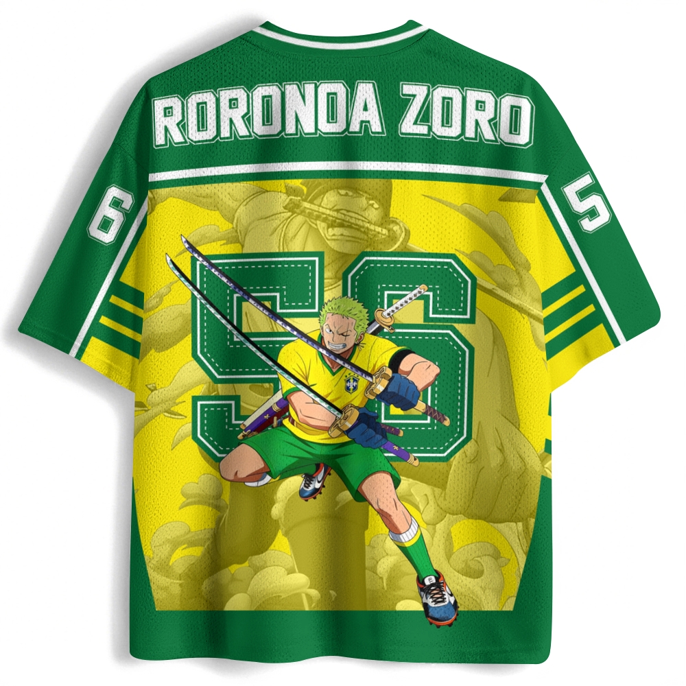 One Piece Anime Mesh Jersey Shirts 