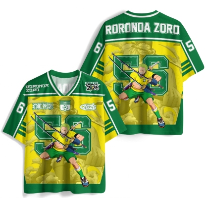 One Piece Anime Mesh Jersey Shirts 