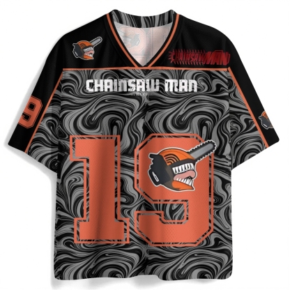 Chainsaw Man Mesh Jersey Shirts 