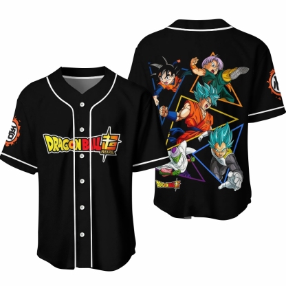 Dragon Ball Anime Baseball Jersey