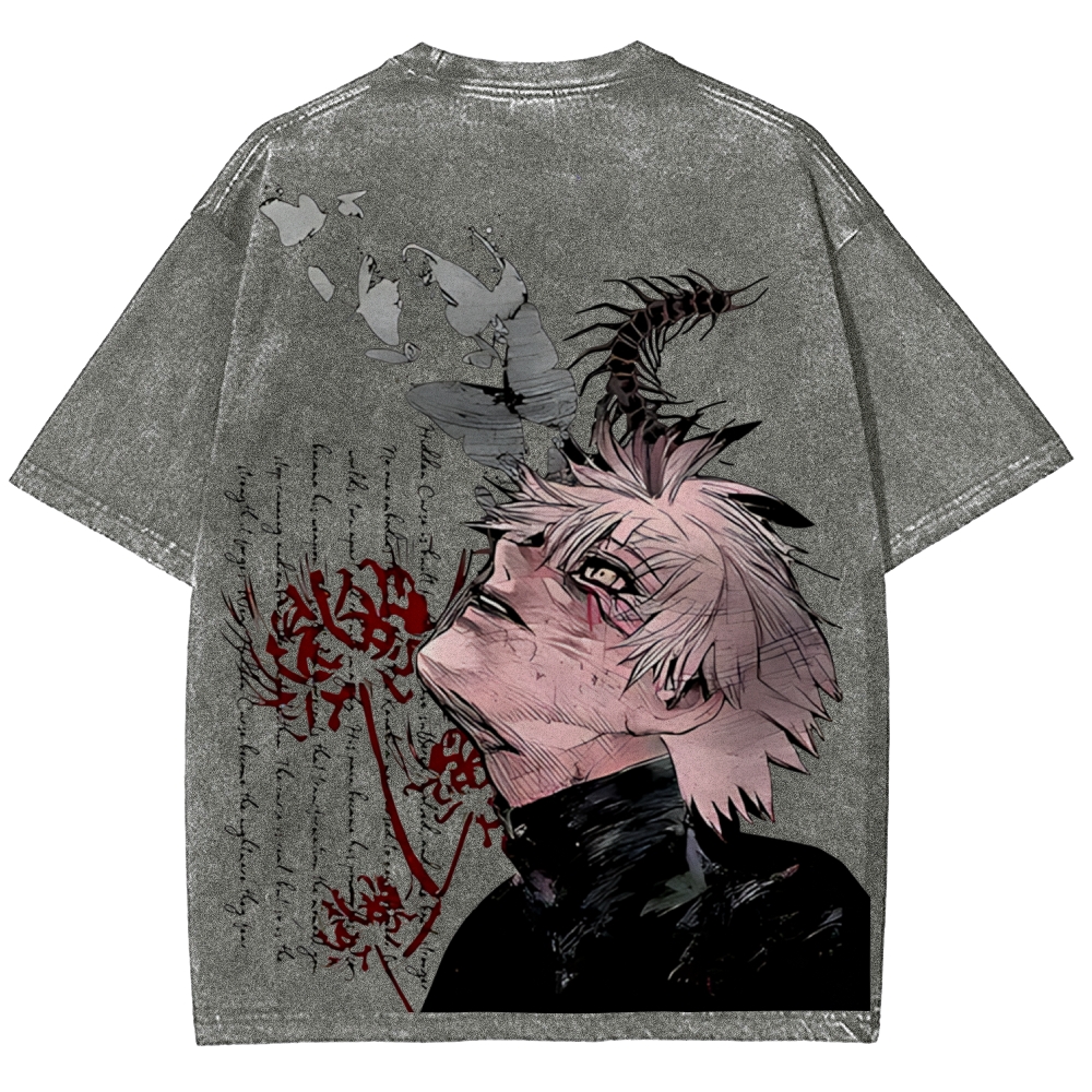 Ken Kaneki Vintage Unisex Washed T-shirt | Tokyo Ghoul 