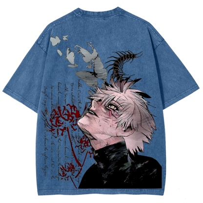 Ken Kaneki Vintage Unisex Washed T-shirt | Tokyo Ghoul 