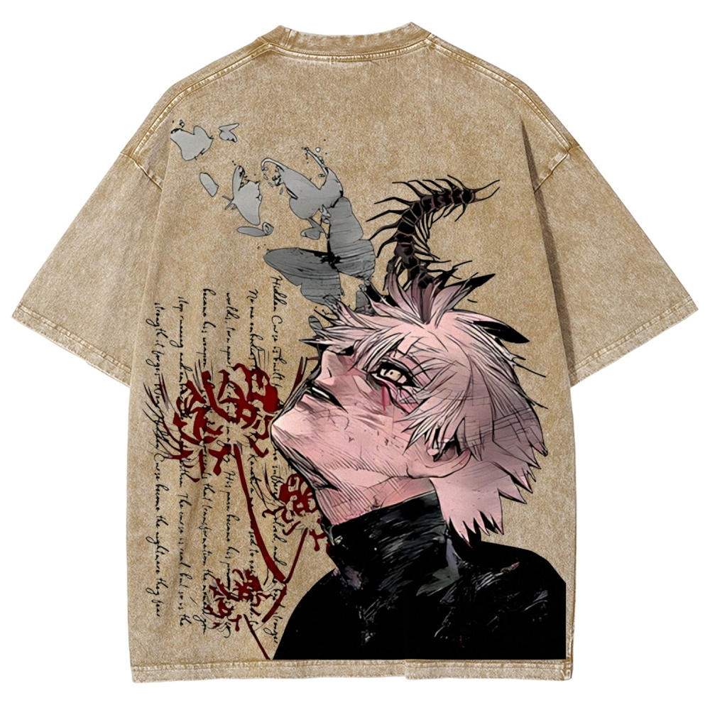 Ken Kaneki Vintage Unisex Washed T-shirt | Tokyo Ghoul 