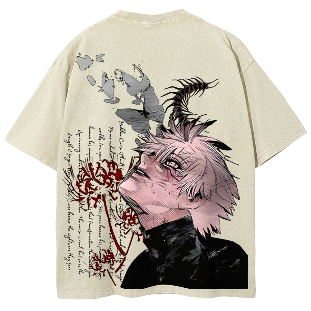 Ken Kaneki Vintage Unisex Washed T-shirt | Tokyo Ghoul 