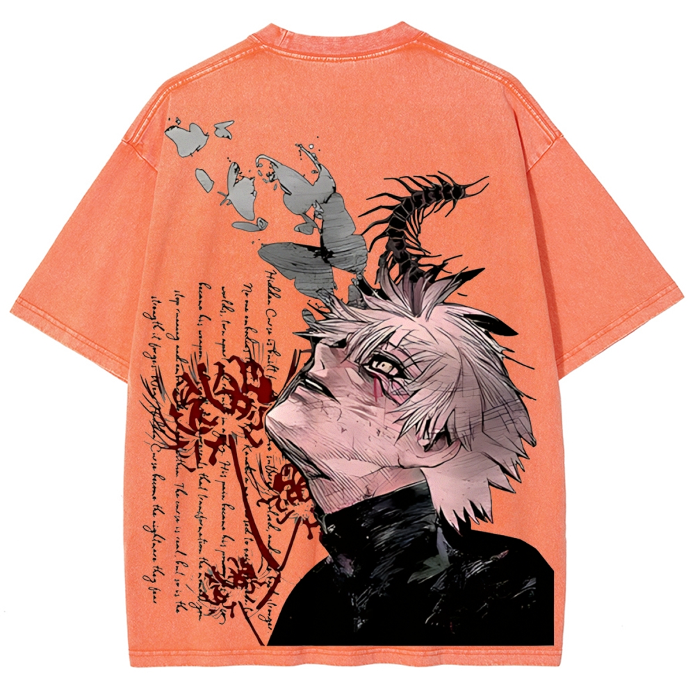 Ken Kaneki Vintage Unisex Washed T-shirt | Tokyo Ghoul 