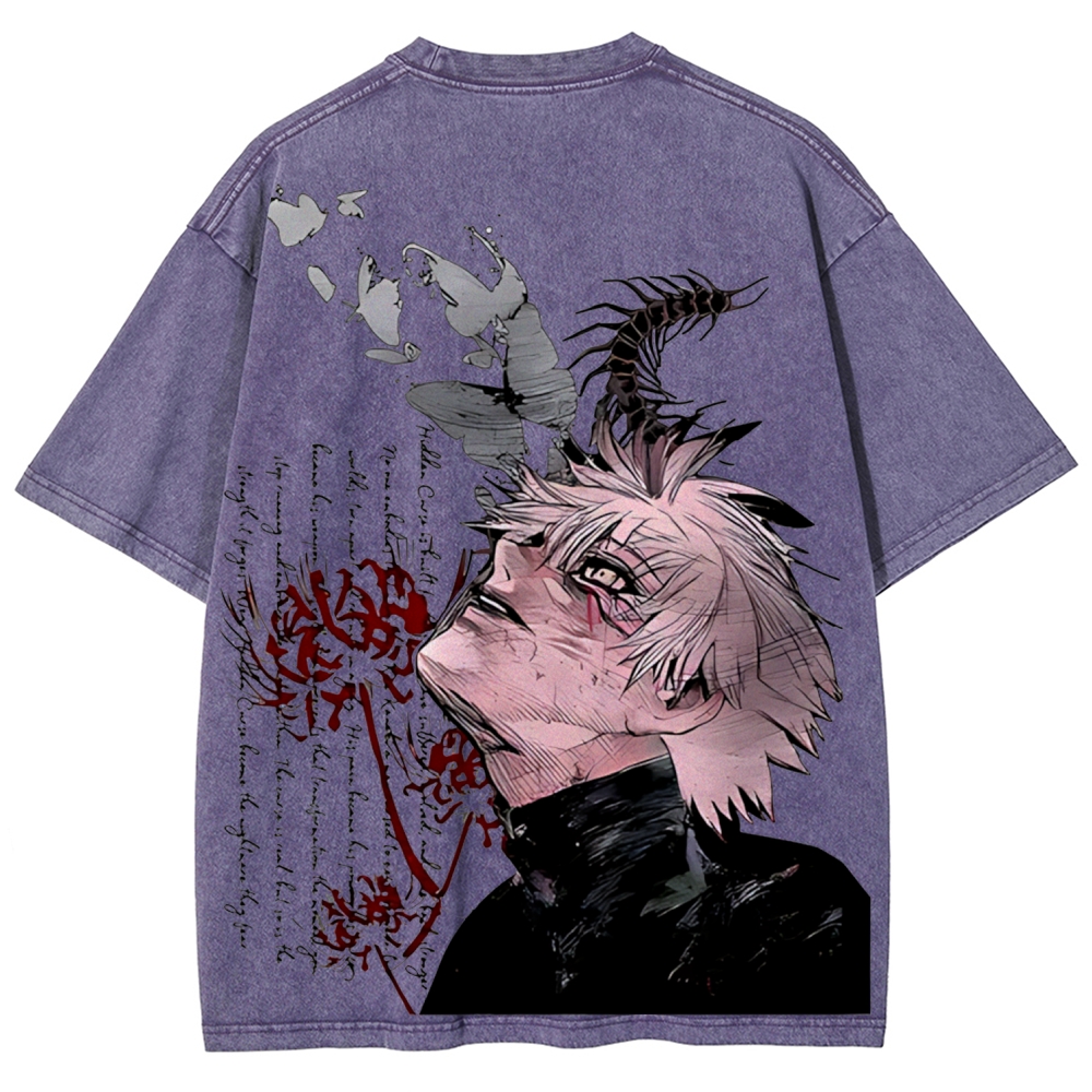 Ken Kaneki Vintage Unisex Washed T-shirt | Tokyo Ghoul 