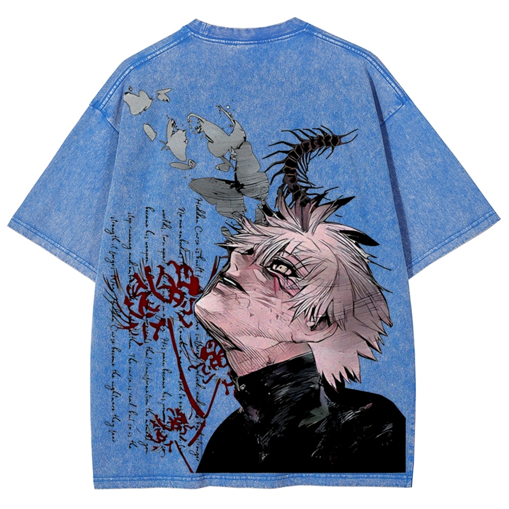 Ken Kaneki Vintage Unisex Washed T-shirt | Tokyo Ghoul 