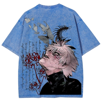 Ken Kaneki Vintage Unisex Washed T-shirt | Tokyo Ghoul 