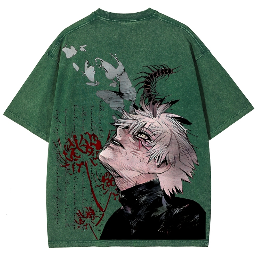 Ken Kaneki Vintage Unisex Washed T-shirt | Tokyo Ghoul 